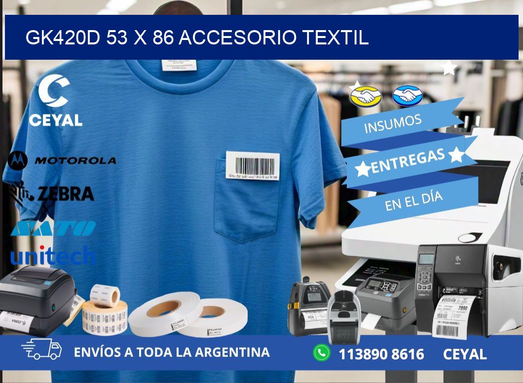 GK420D 53 x 86 ACCESORIO TEXTIL