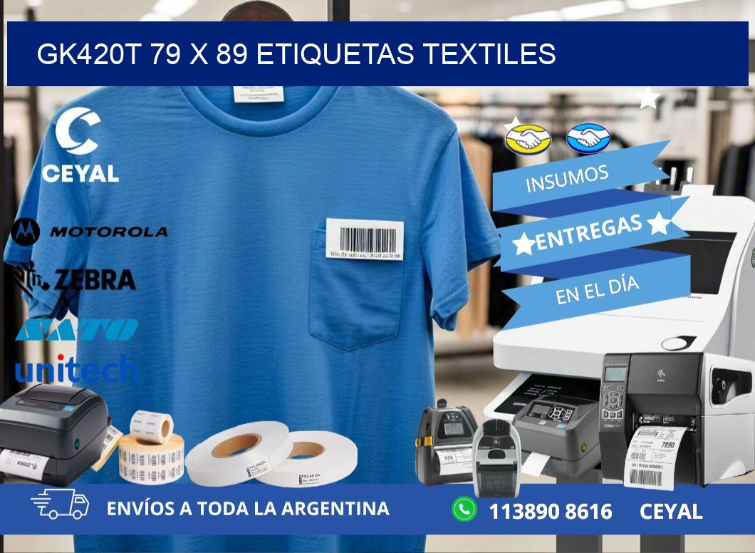 GK420T 79 x 89 ETIQUETAS TEXTILES