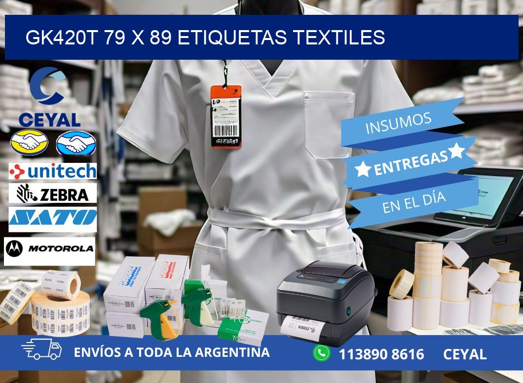 GK420T 79 x 89 ETIQUETAS TEXTILES