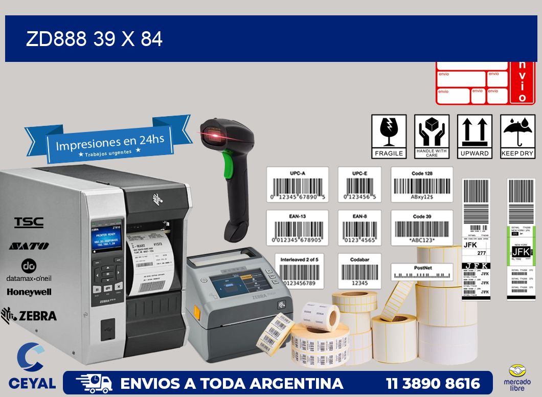 ZD888 39 x 84