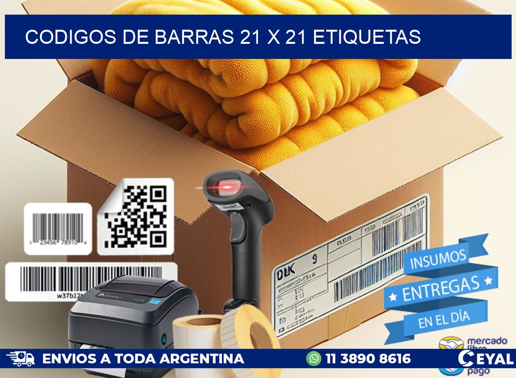codigos de barras 21 x 21 etiquetas