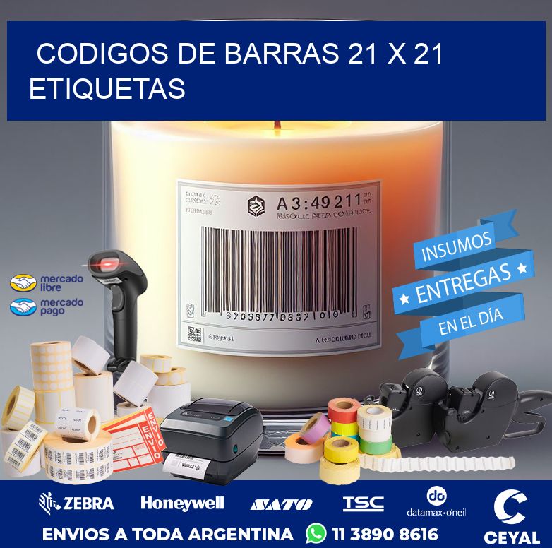 codigos de barras 21 x 21 etiquetas