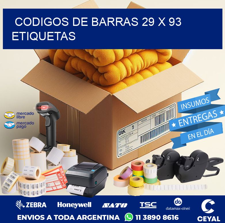 codigos de barras 29 x 93 etiquetas