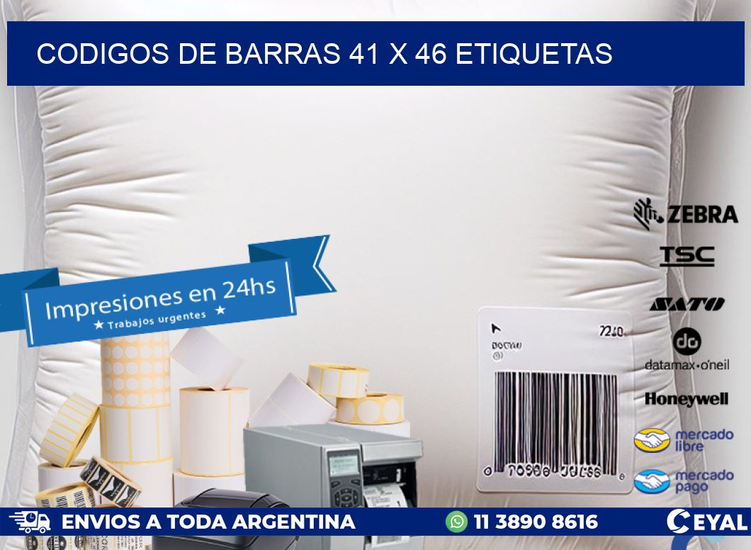 codigos de barras 41 x 46 etiquetas