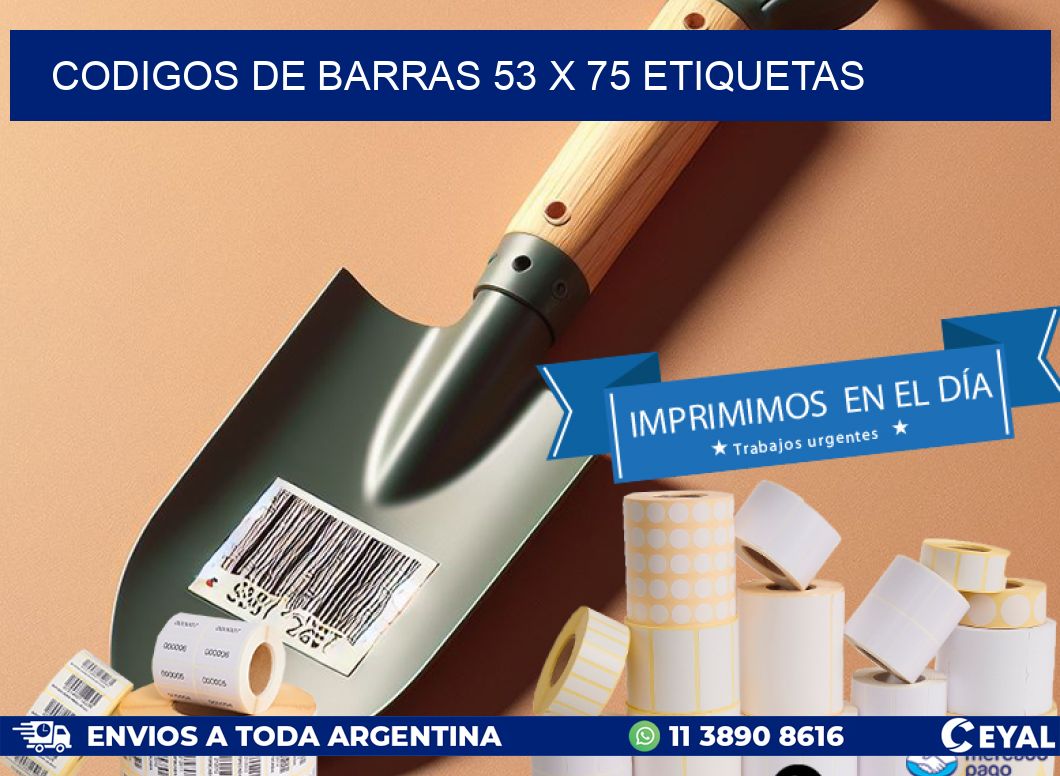 codigos de barras 53 x 75 etiquetas
