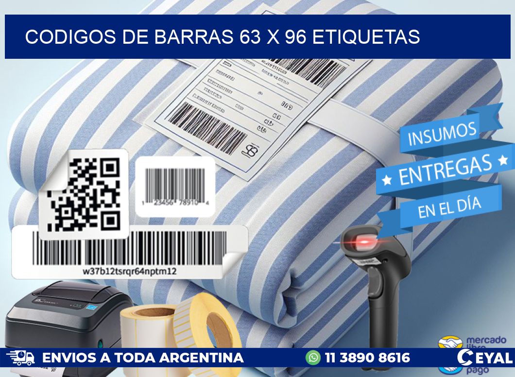 codigos de barras 63 x 96 etiquetas