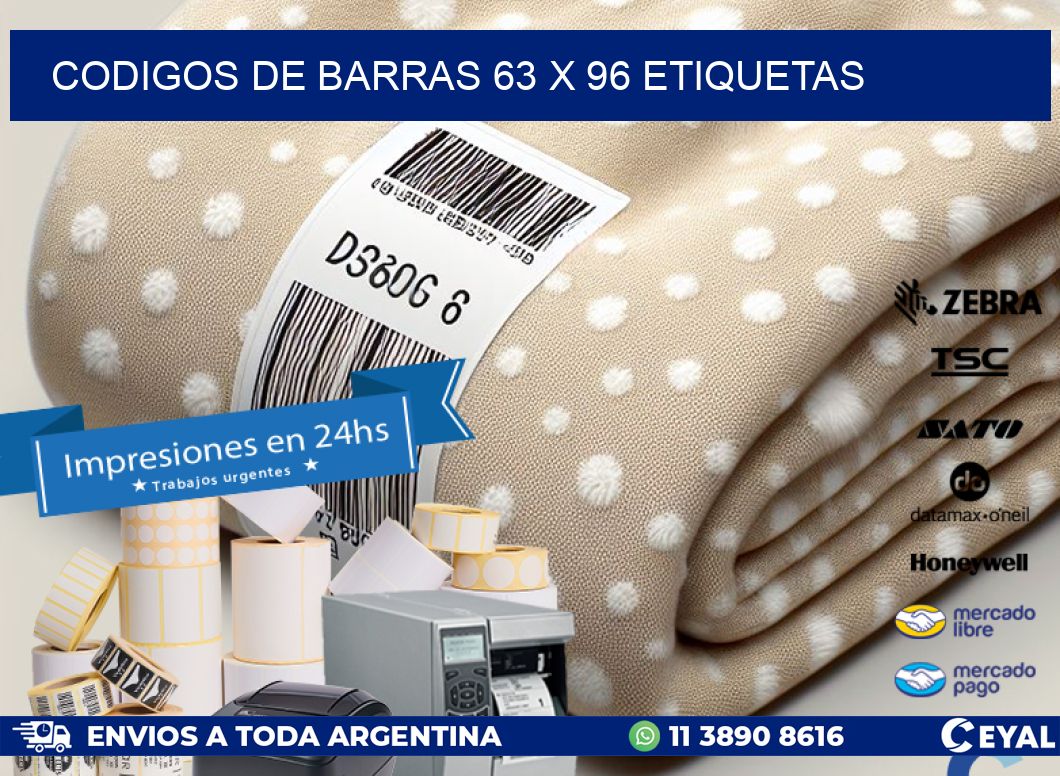 codigos de barras 63 x 96 etiquetas