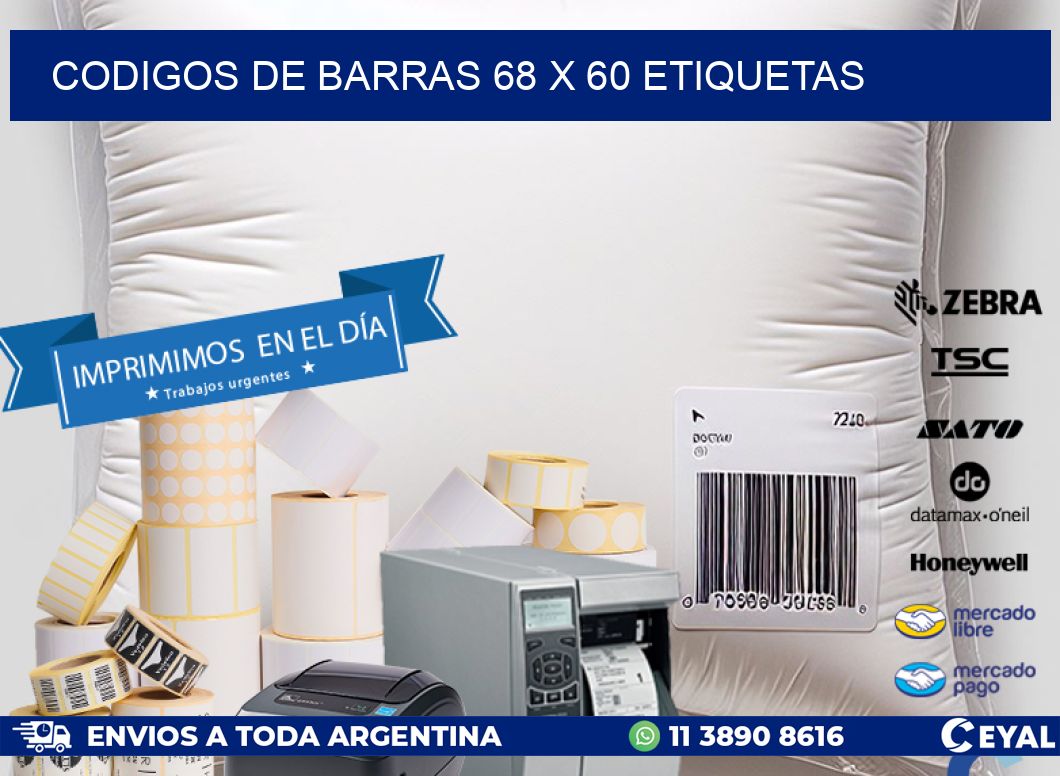 codigos de barras 68 x 60 etiquetas