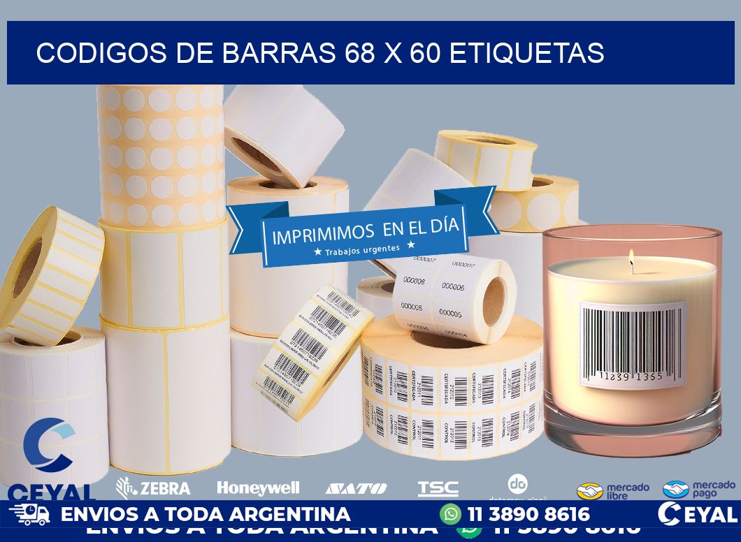 codigos de barras 68 x 60 etiquetas
