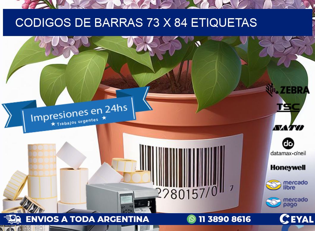 codigos de barras 73 x 84 etiquetas