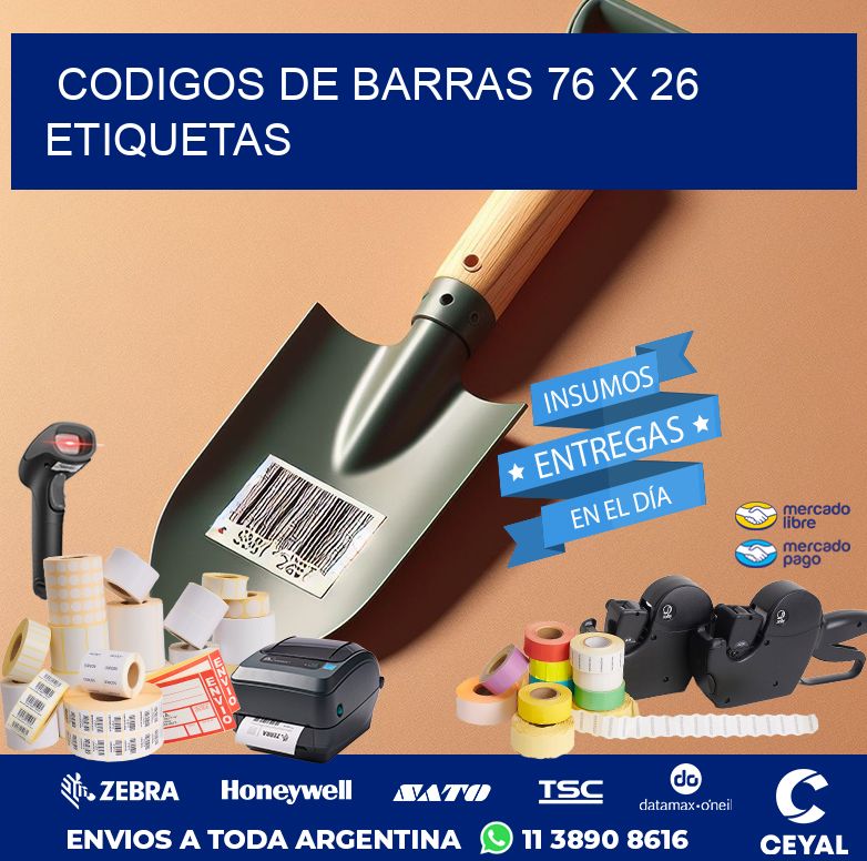 codigos de barras 76 x 26 etiquetas