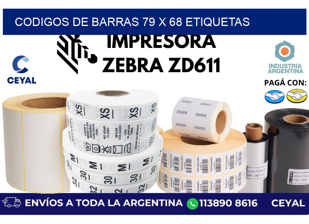 codigos de barras 79 x 68 etiquetas
