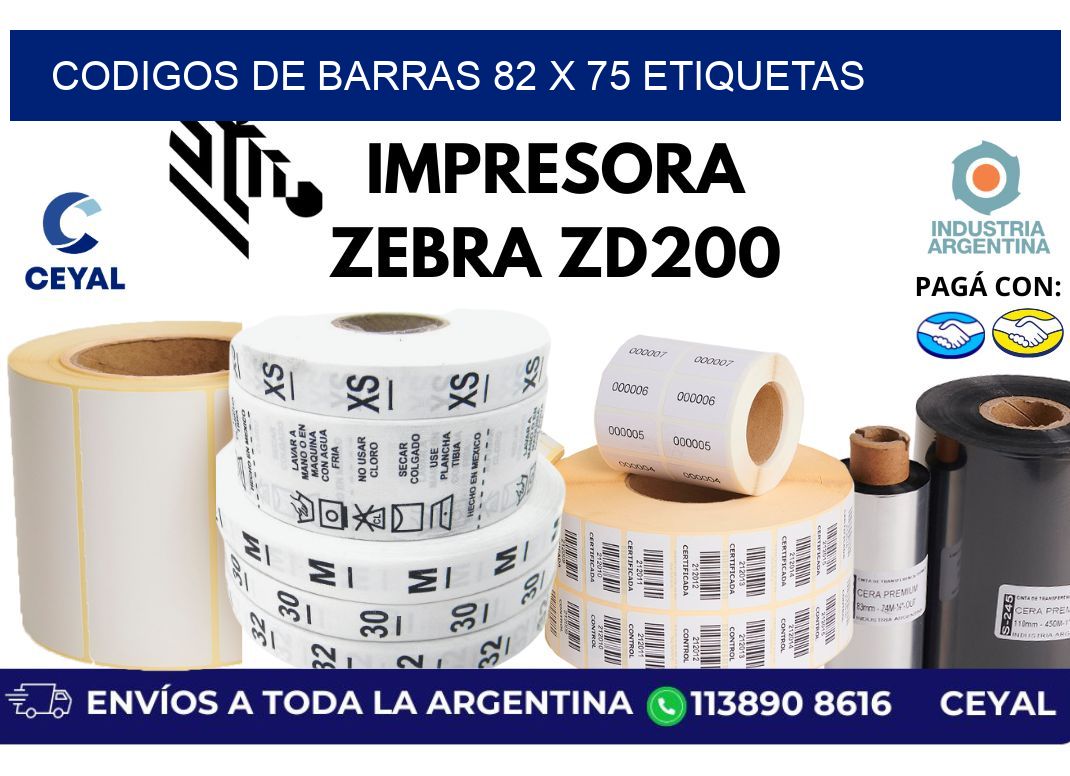 codigos de barras 82 x 75 etiquetas