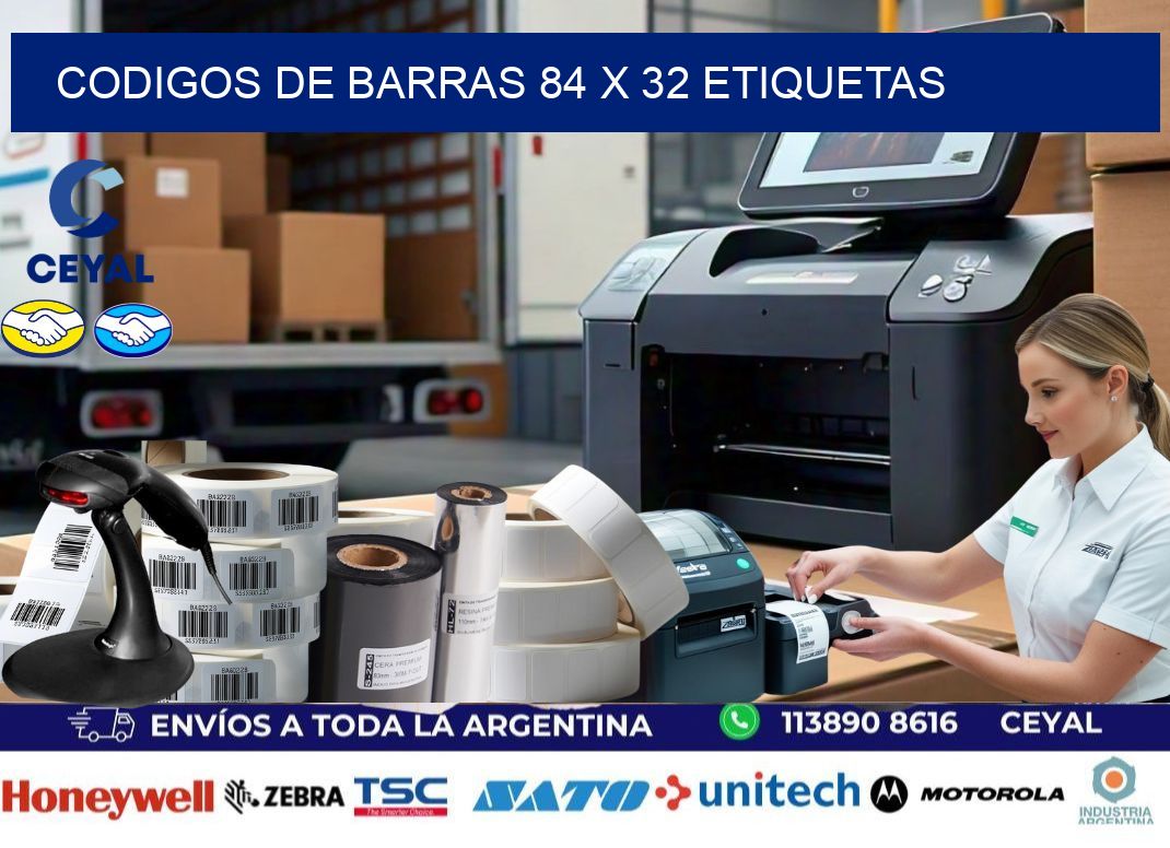 codigos de barras 84 x 32 etiquetas