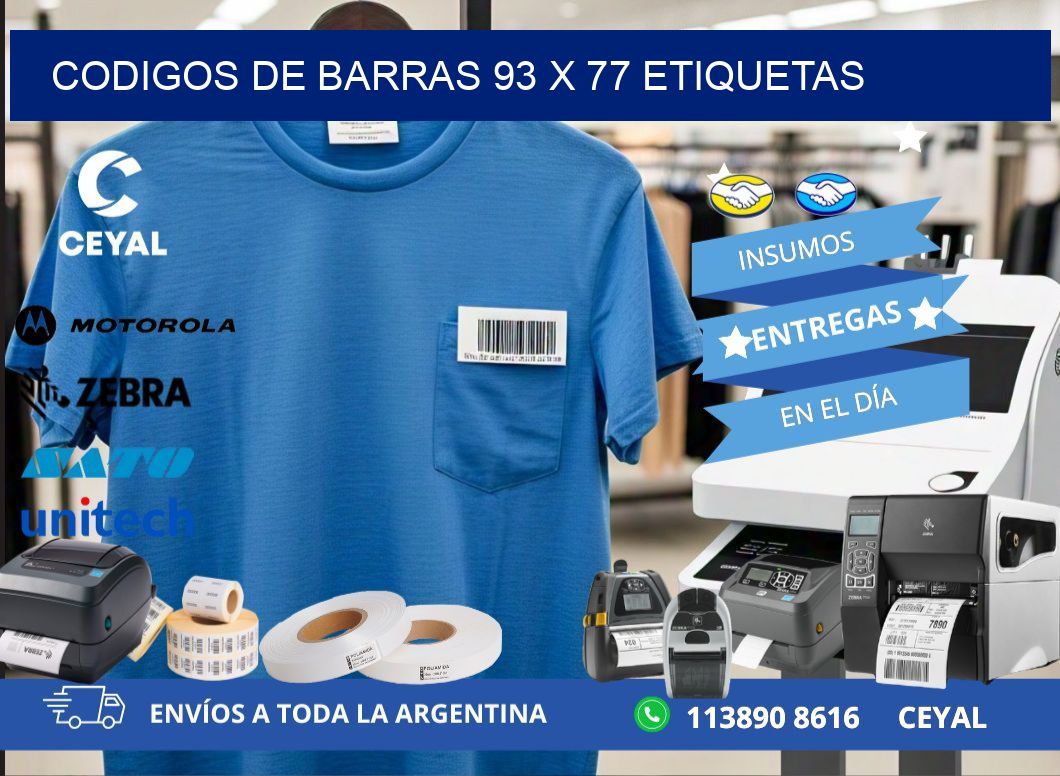 codigos de barras 93 x 77 etiquetas