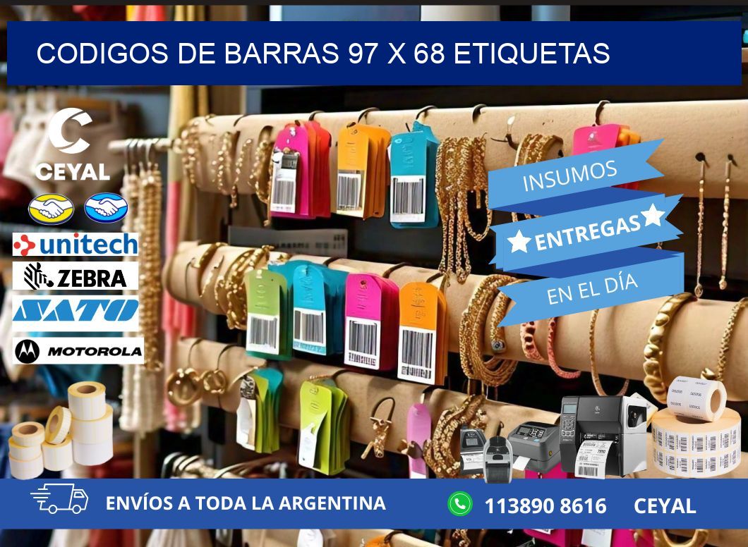 codigos de barras 97 x 68 etiquetas