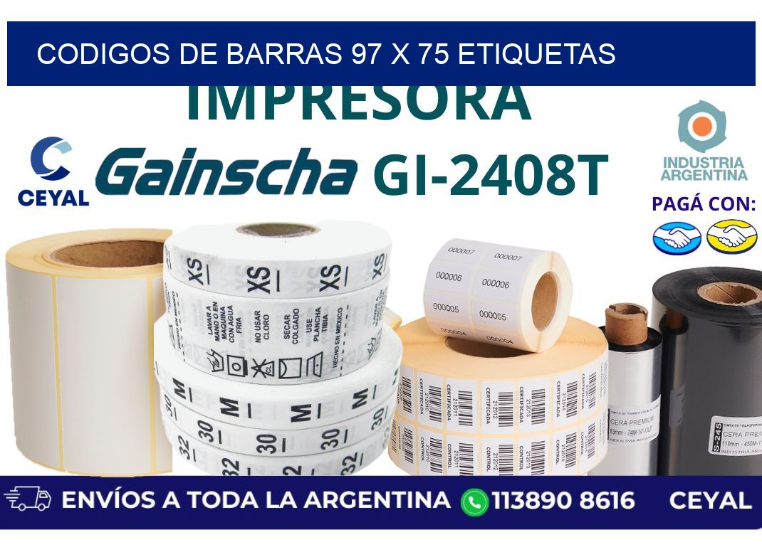 codigos de barras 97 x 75 etiquetas