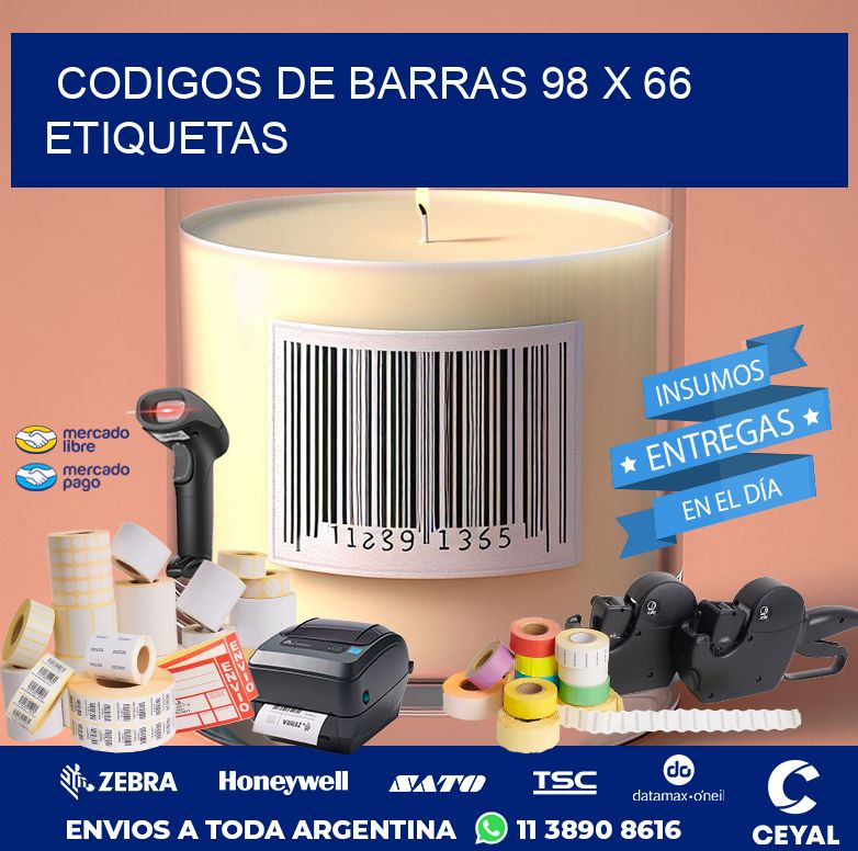 codigos de barras 98 x 66 etiquetas