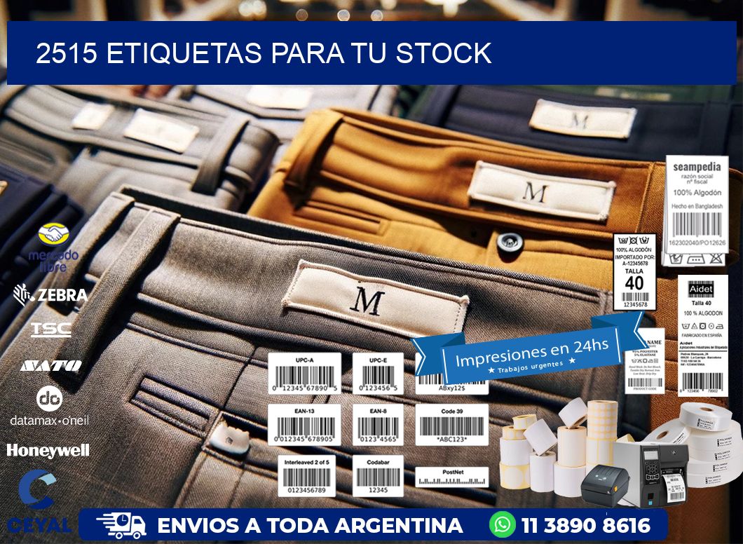 2515 etiquetas para tu stock