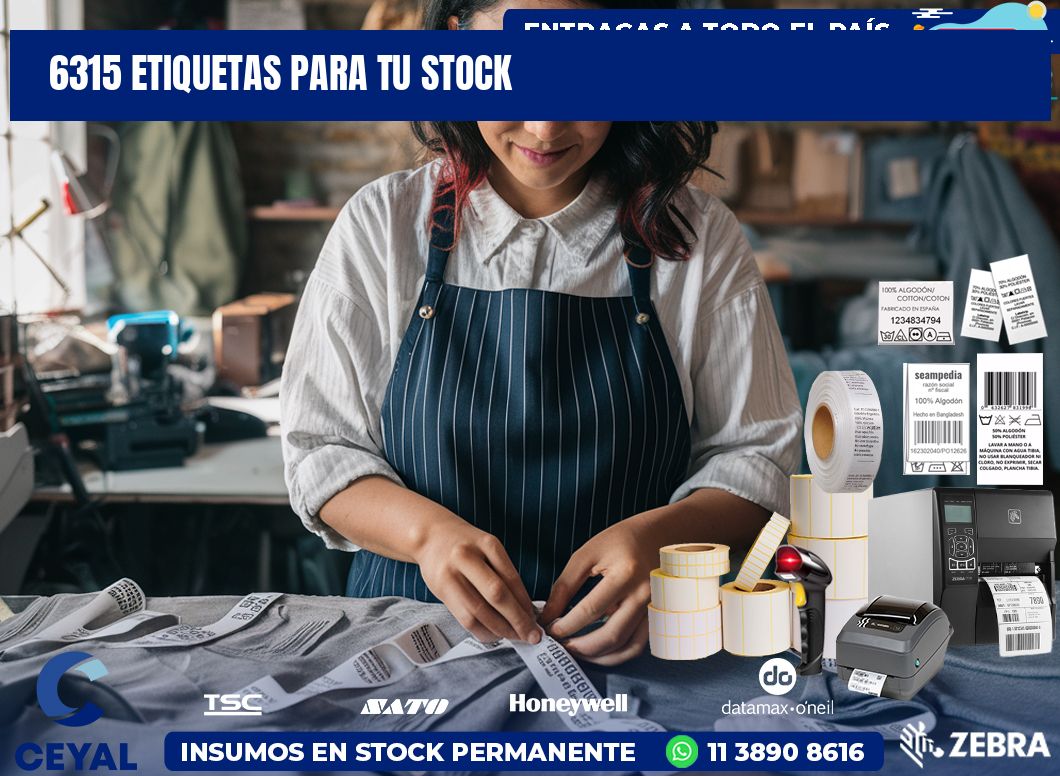 6315 etiquetas para tu stock
