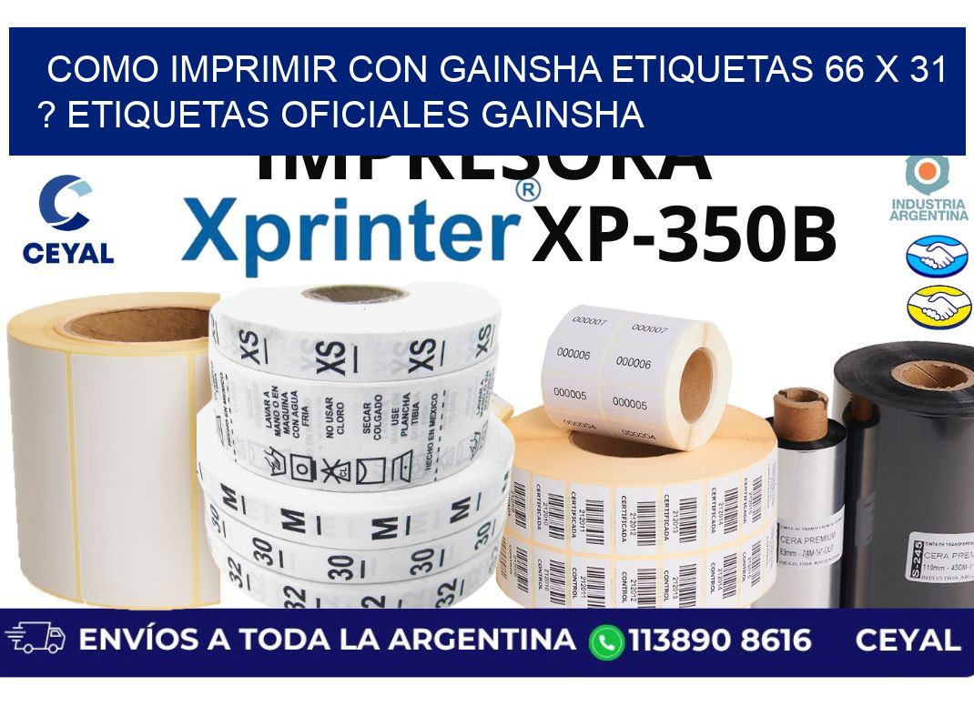 como imprimir con gainsha etiquetas 66 x 31 ? etiquetas oficiales gainsha