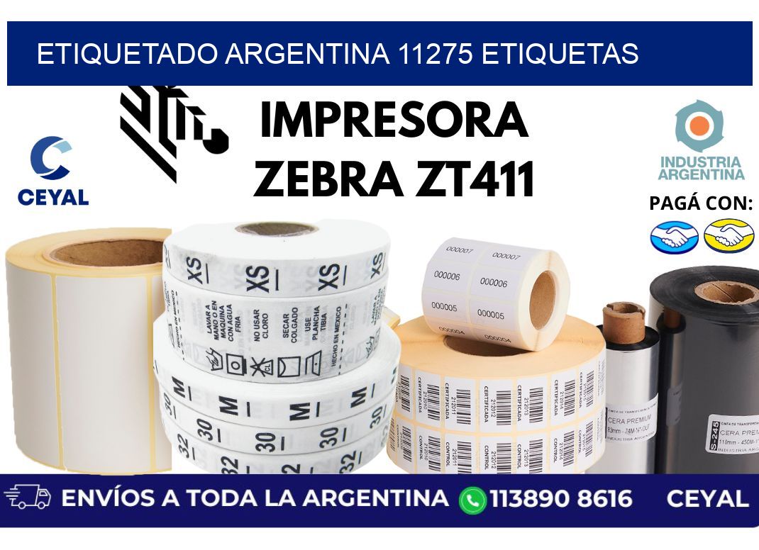 etiquetado argentina 11275 etiquetas