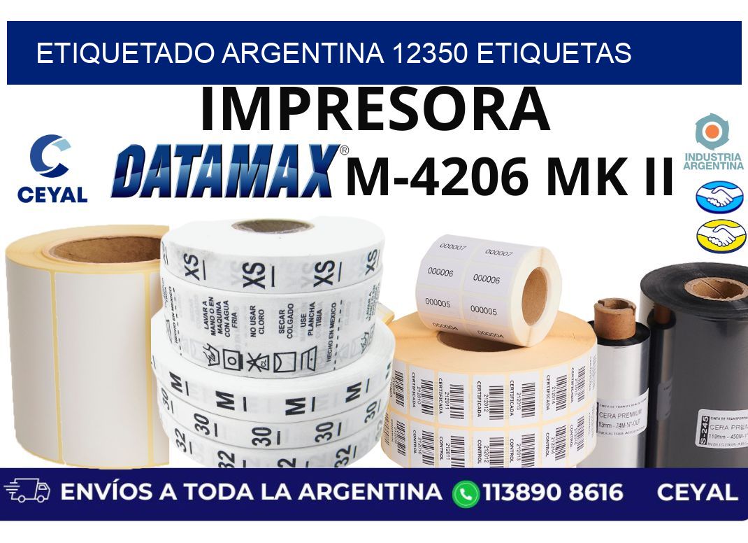 etiquetado argentina 12350 etiquetas