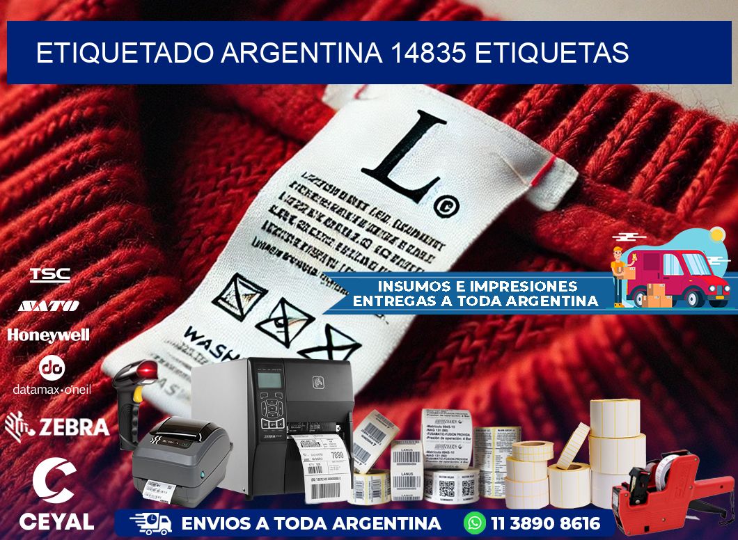 etiquetado argentina 14835 etiquetas