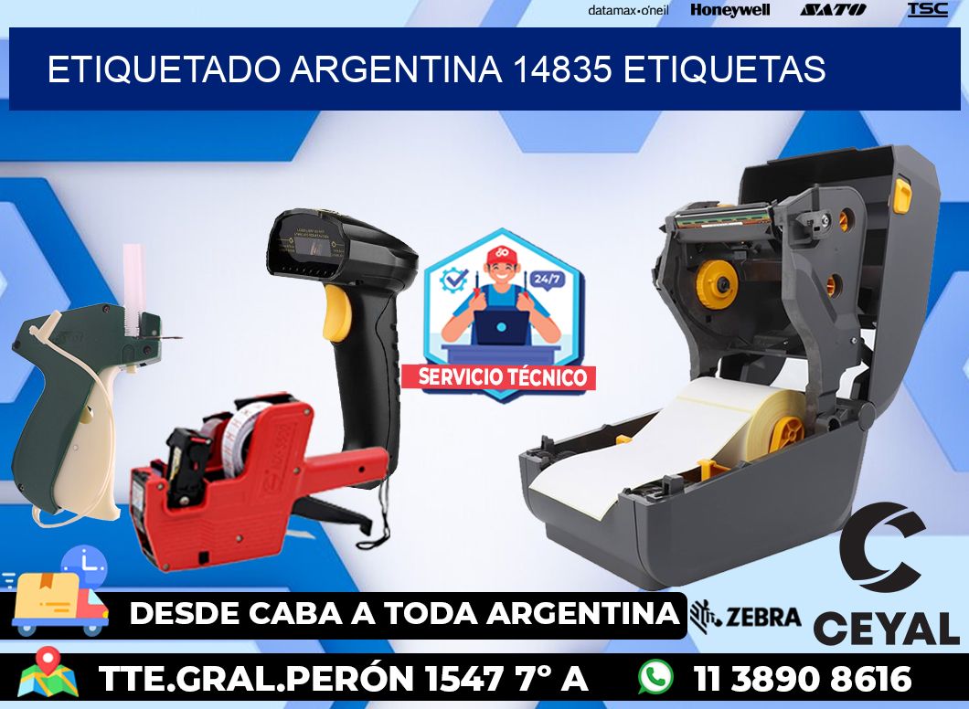 etiquetado argentina 14835 etiquetas