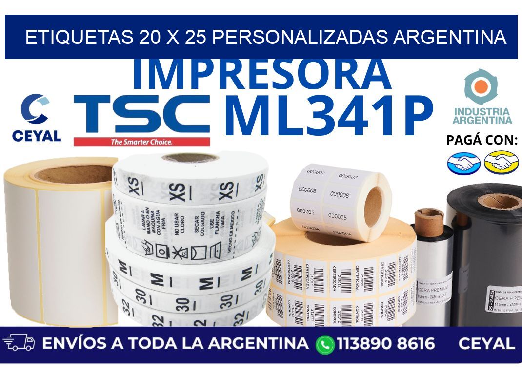 etiquetas 20 x 25 personalizadas argentina
