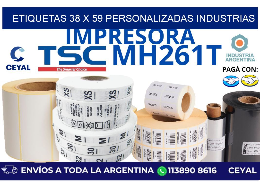 etiquetas 38 x 59 personalizadas industrias