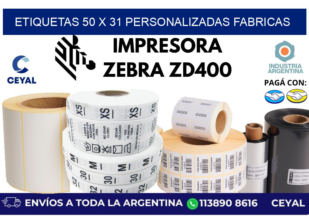 etiquetas 50 x 31 personalizadas fabricas