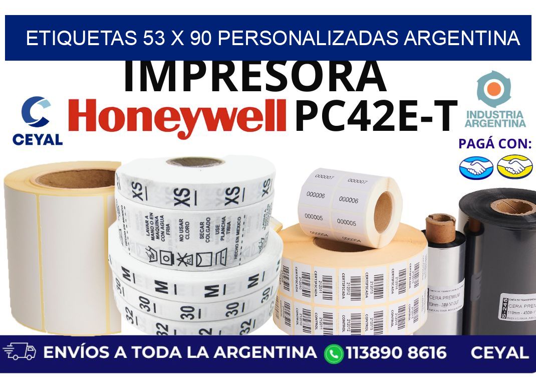 etiquetas 53 x 90 personalizadas argentina