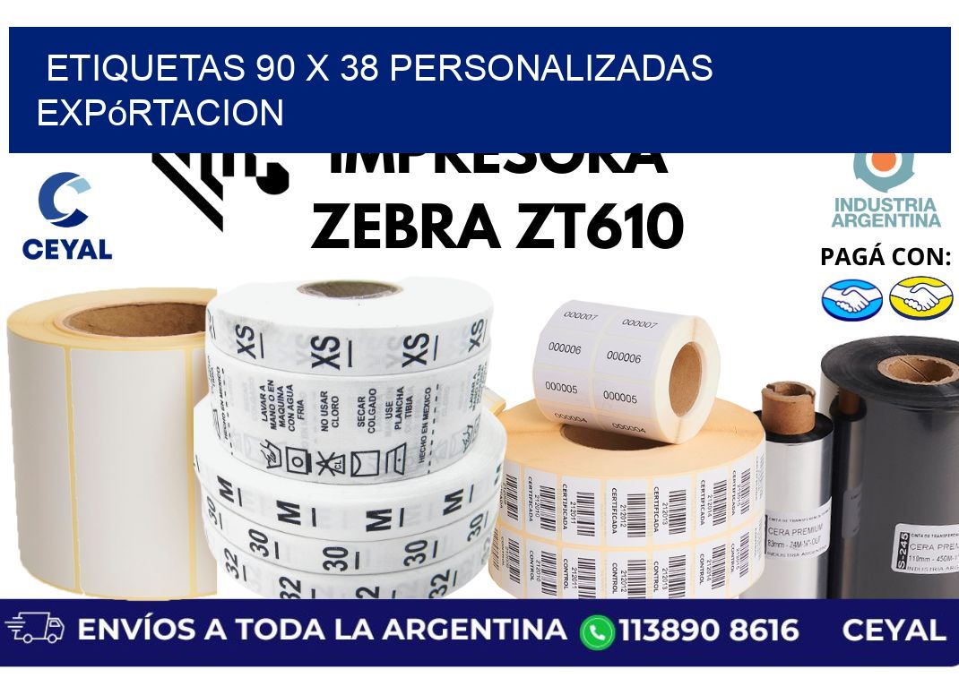 etiquetas 90 x 38 personalizadas expórtacion