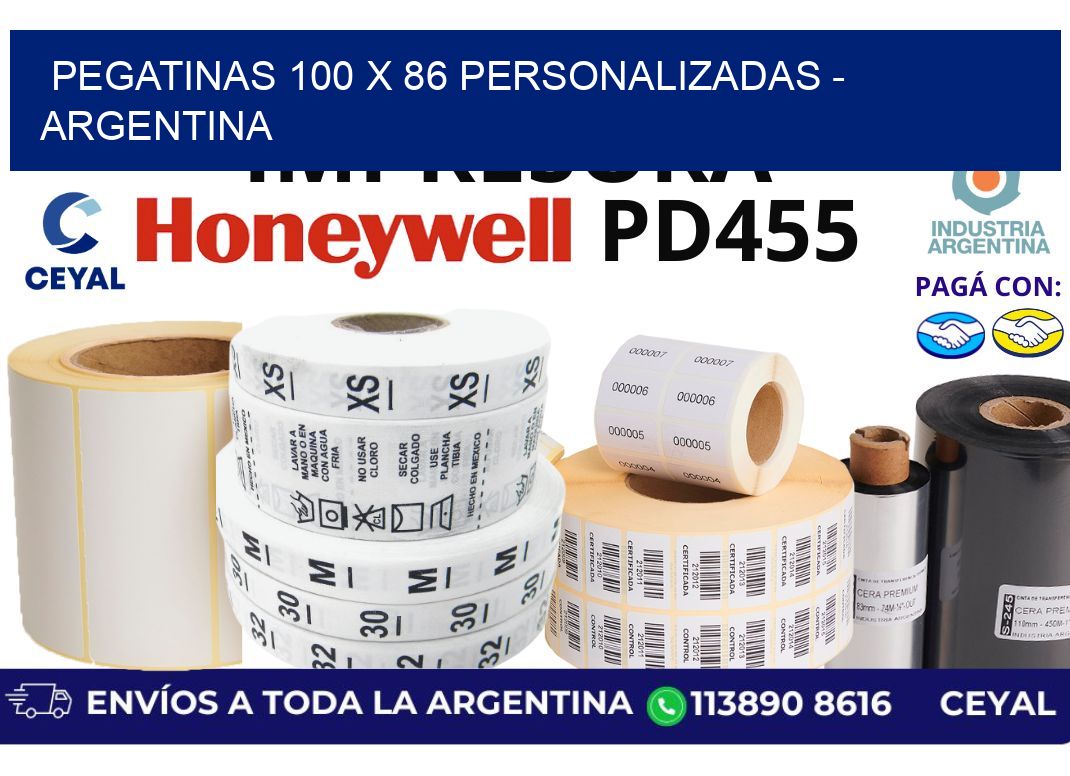 pegatinas 100 x 86 personalizadas - Argentina