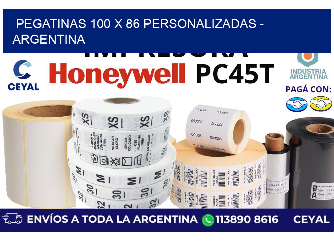 pegatinas 100 x 86 personalizadas – Argentina