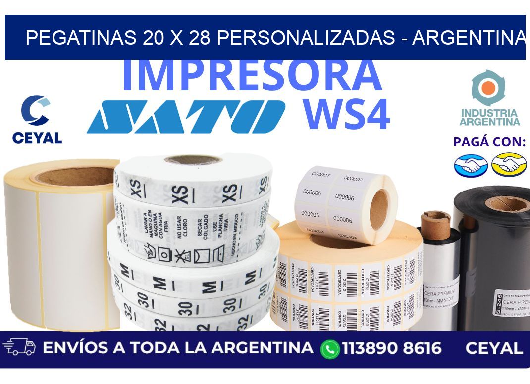 pegatinas 20 x 28 personalizadas - Argentina