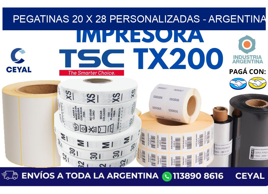 pegatinas 20 x 28 personalizadas - Argentina