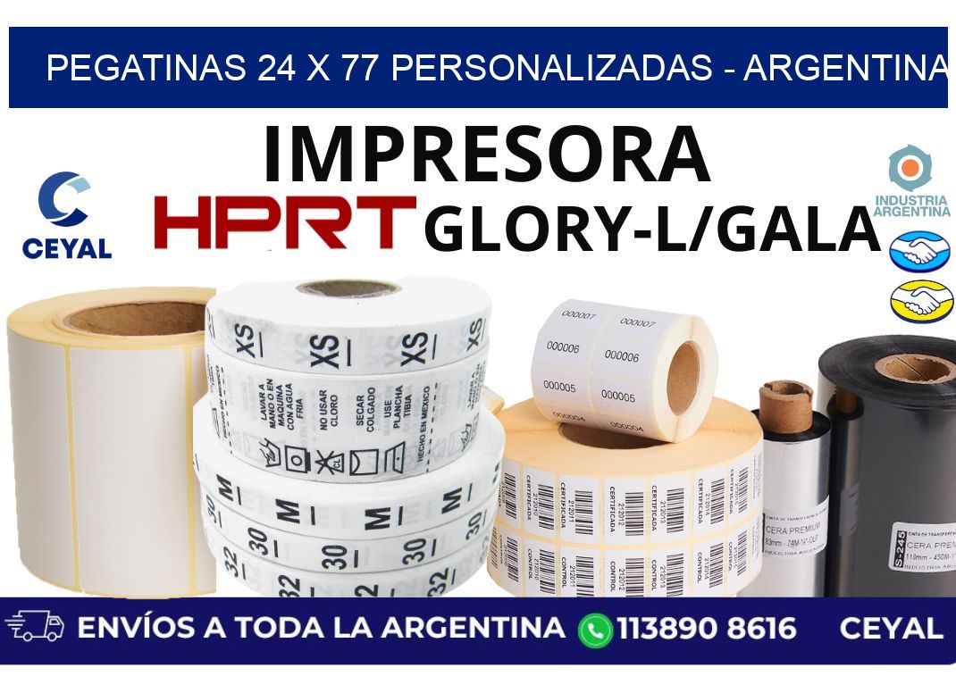 pegatinas 24 x 77 personalizadas - Argentina