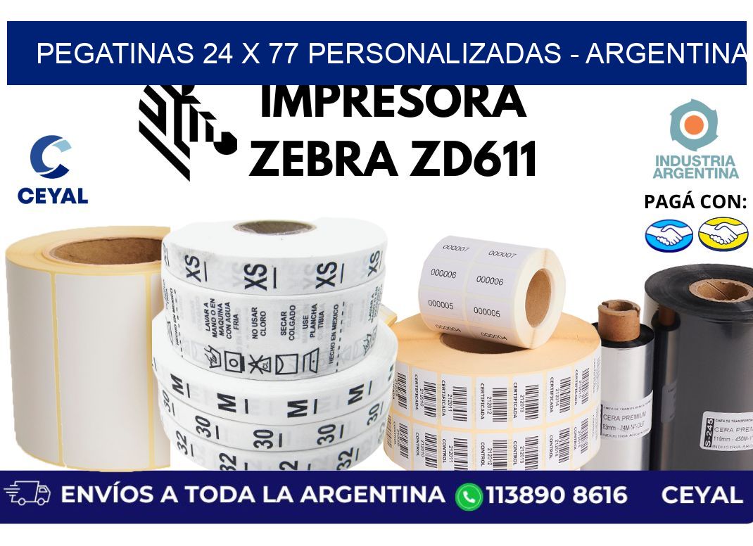 pegatinas 24 x 77 personalizadas – Argentina