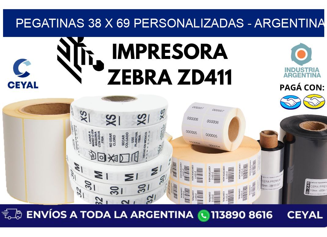 pegatinas 38 x 69 personalizadas - Argentina