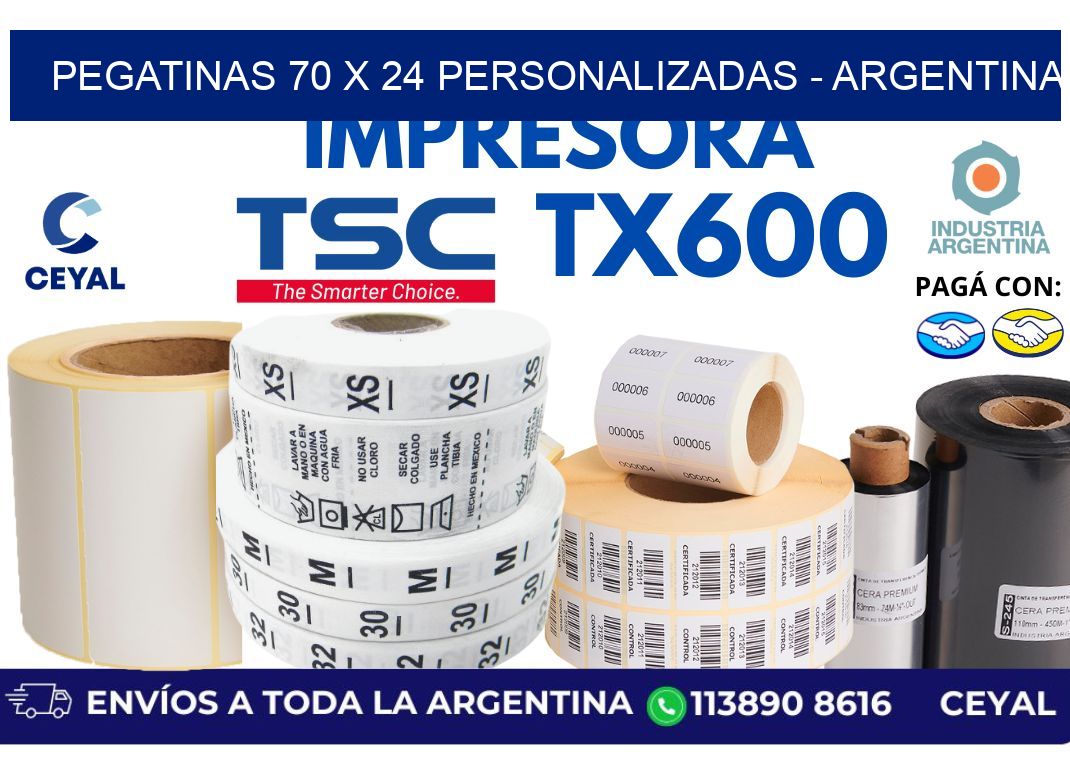pegatinas 70 x 24 personalizadas – Argentina