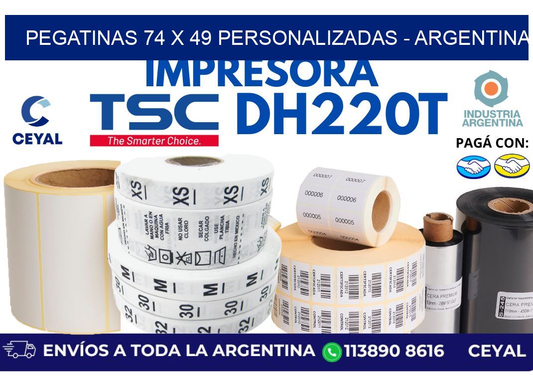 pegatinas 74 x 49 personalizadas - Argentina