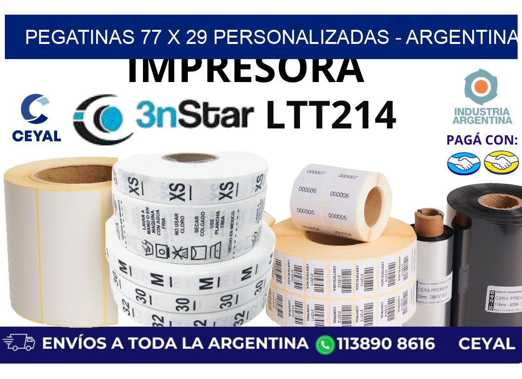pegatinas 77 x 29 personalizadas – Argentina