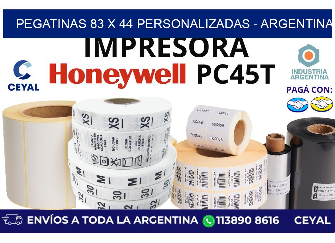 pegatinas 83 x 44 personalizadas – Argentina