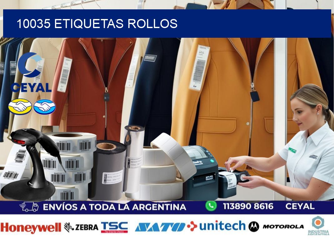 10035 etiquetas rollos