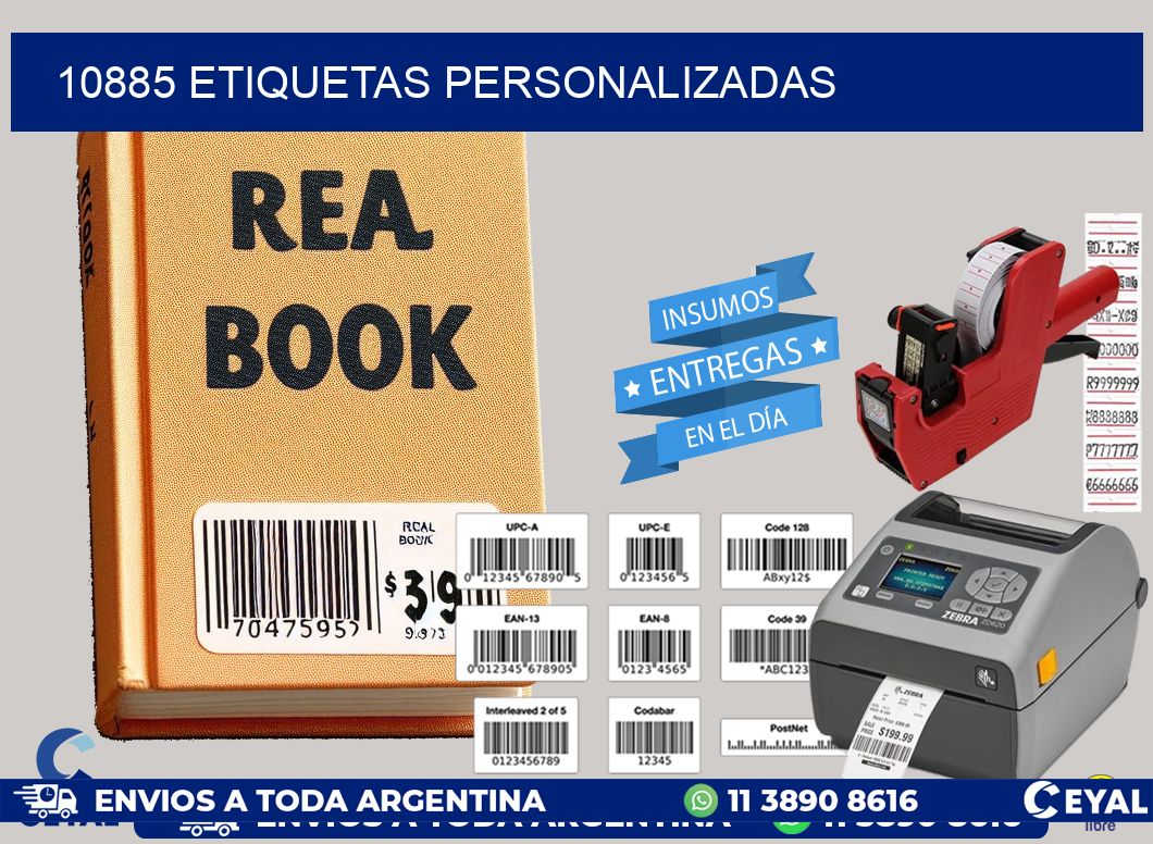 10885 Etiquetas personalizadas