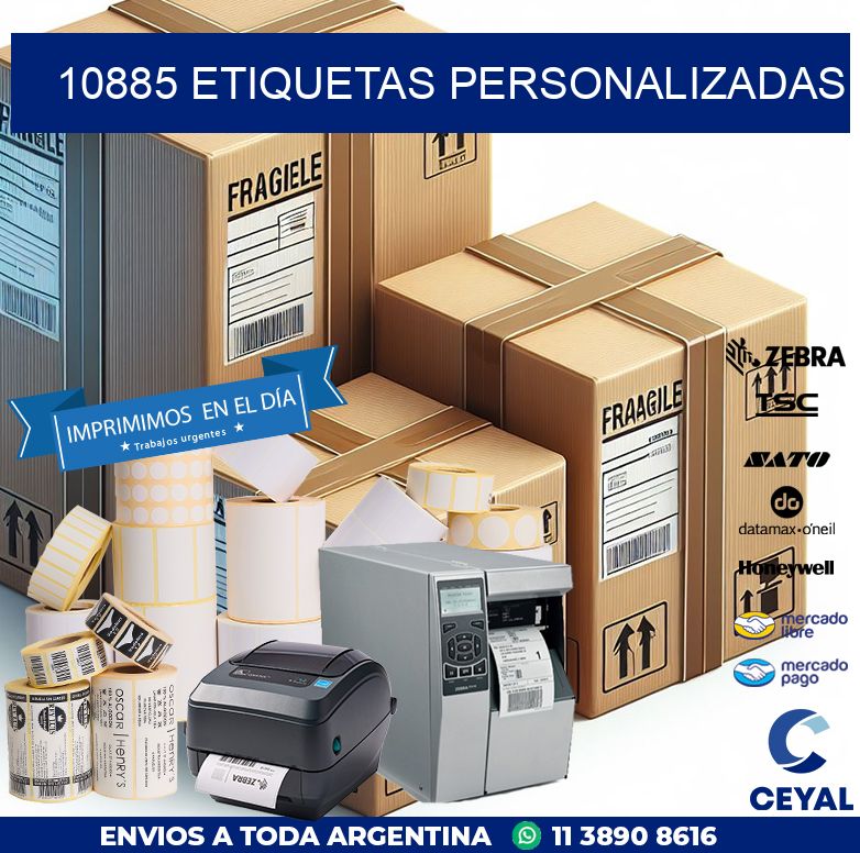 10885 Etiquetas personalizadas