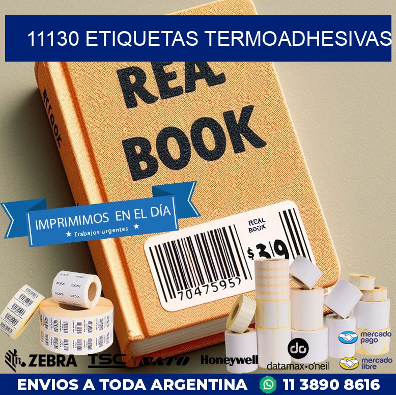 11130 etiquetas termoadhesivas