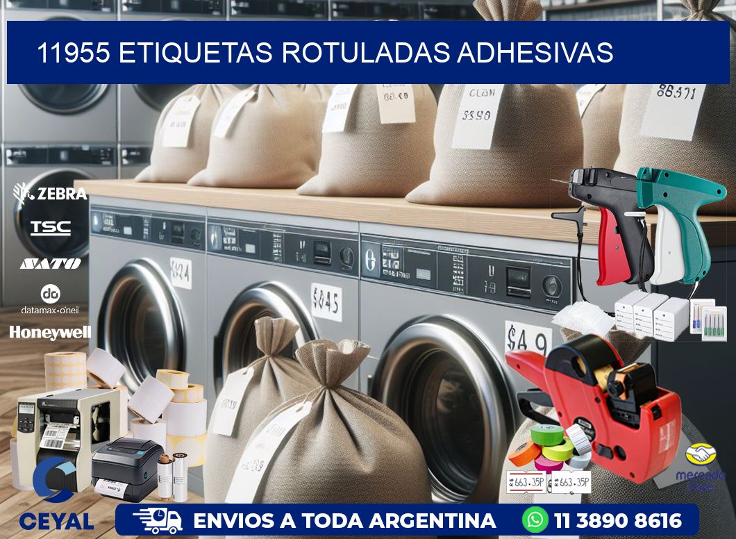 11955 etiquetas rotuladas adhesivas